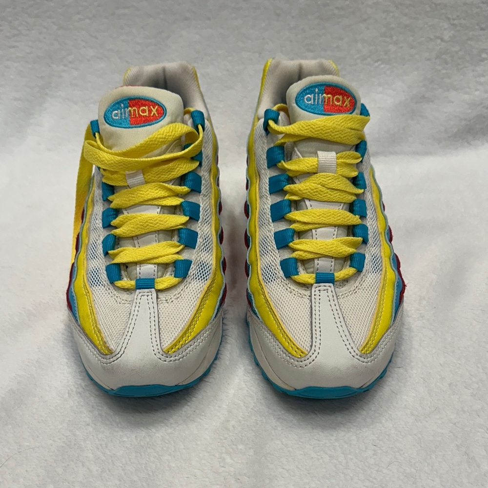 Nike Kids' Air Max Yellow and Blue Sneakers